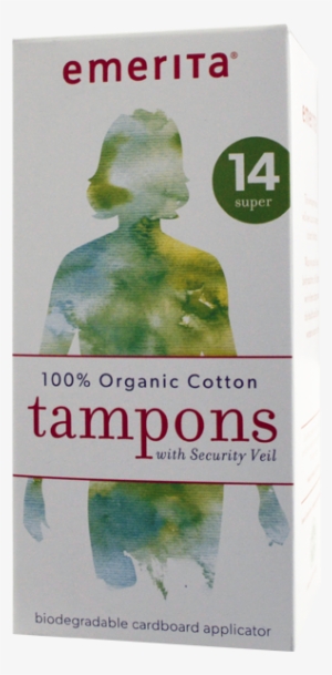 Emerita Tampons 100% Organic Cotton Super 14 Count - Emerita - Organic Cotton Super Plus Tampons - 14 Tampons #3388604