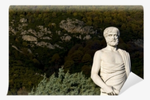 Aristotle Statue Located At Stageira Of Greece Wall - Aristote #3389650