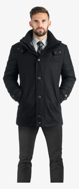 Black City Active Hooded Parka - Coat #3390255