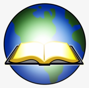 Open Bible Lights Up Globe - Open Bible Clipart Png #3390393