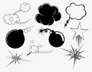 Bombs, Explosions, Cartoons, Smoke, Detonate, Explode - Bomba De Humo Dibujo #3390465