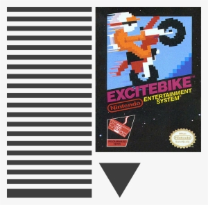 Excitebike Nintendo Nes Motorcross Motor Cycle Racing #3390920