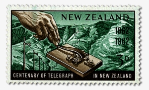 Product Listing For Centenary Of Telegraph In New Zealand - Postage Stamp #3390927