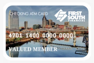 Nashville Debit Card With Daytime Skyline Design - First South Financial Credit Union #3391308