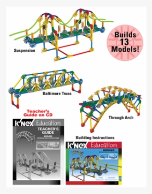 K'nex Intro To Structures - K'nex Education Intro To Structure Bridges Set #3391884