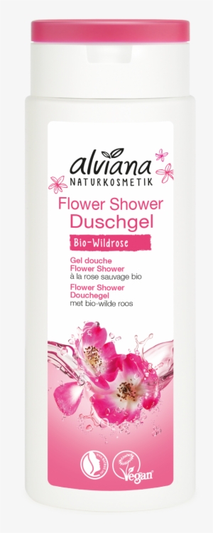 Flower Shower Organic Wild Rose Shower Gel - Alviana Lip Balm Sensitive 4,5g #3391941