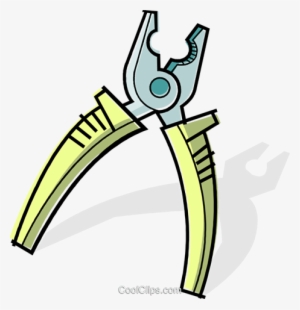 Wire Strippers Royalty Free Vector Clip Art Illustration - Wire Stripper Tool Clipart #3392311