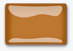 Burnt Orange Glossy Rectangle Button Clip Art At Clker - Clip Art #3392571