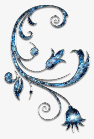 Flower,transparent - Background Silver Blue #3392943