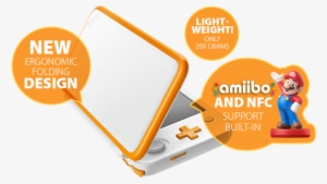 2ds Xl Orange - New Nintendo 2ds Xl - White/orange #3394008