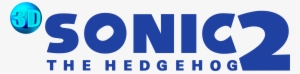 Sonic The Hedgehog 2 3d Logo - 3d Sonic 2 Logo #3394377