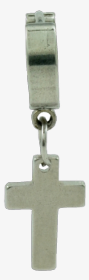 Alpha Man \"silver Cross Faith Earring\" Silver-plated - Transparent Man Earring Png #3394627