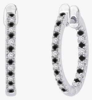 Ea0433bkt-04w - Hoop Earrings In 10k #3394827