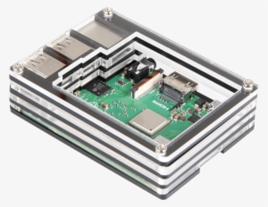 Housing For Raspberry Pi 3, 7x Acrylic, Transparent #3397292