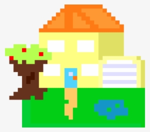 8 Bit House Clip Art - 8 Bit House Png #3397588