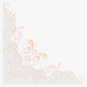 Bordures,tubes Coins,corners Lace Background, Dress - Lace Corner Border Png #3399372
