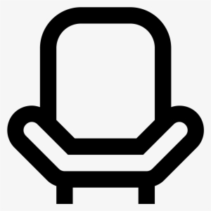 The Icon Shows An Armchair That Has Two Wooden Pegs #3399463