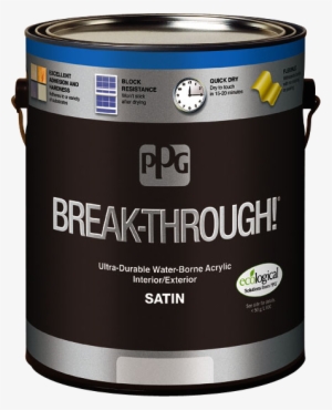 Ppg Breakthrough - Ppg Break-through! Interior/exterior Gloss Water-borne #3399828