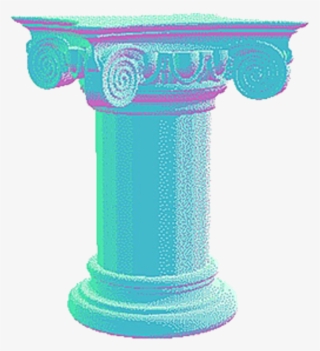 Old Rareware Logo Vaporwave Version By Ikamusumefan06 - Vaporwave Column Png #340114