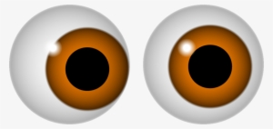 Brown - Eyeball - Clipart - Brown Eyes Clipart Gif - Brown Googly Eyes #340647