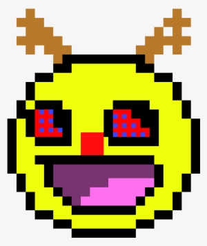 Epic Face Reindeer - Pixel Art Awesome Face #340672