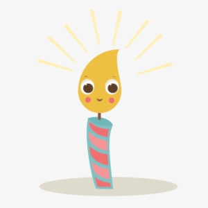 Vector Png Birthday - Cartoon Birthday Candle Png #340714