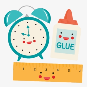 School Transparent Cute - Cute School Supplies Clipart #340783