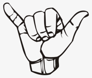 Hang Loose Hand Sign - Shaka Brah #341108