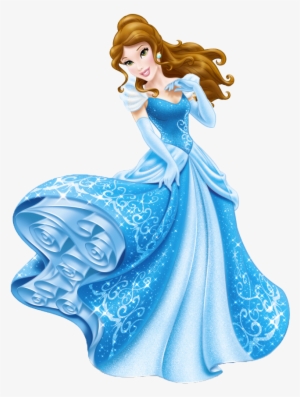 Blue Dress Clipart Belle Pencil And In Color Blue Dress - Cinderella Disney Character #341160