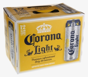Corona Light Beer 12 Pk Slim Cans - Corona Light 12 Pack Can #341319
