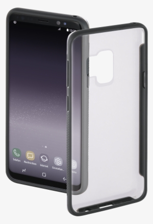 "frame" Cover For Samsung Galaxy S9, Transparent/grey - Samsung Galaxy S9 #341406