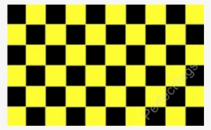 Chequered Black And Yellow Racing Style Flag - Checkered Racing Flag #342008