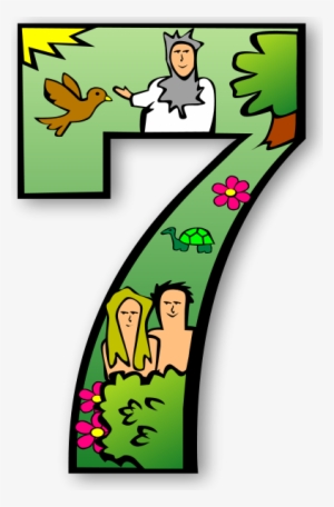 Creation Days Numbers Clipart Png #342169