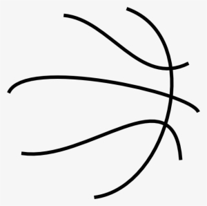 Bball Lines Clip Art At Clker - Basketball Lines On Ball #342430