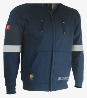 Sweatshirt Navy With Zipper And Detachable Hood Fr - Sweatshirt #342712