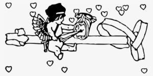 Cupid With Tragedy Mask Clip Art At Clker - กราฟฟิก กามเทพ สี แดง #343671