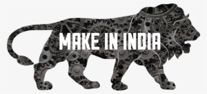 Make In India Lion - Make In India Logo Png #343735