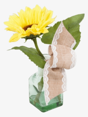 Silk Sunflower Vase - Vase #343760