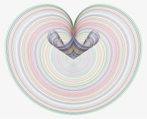 Heart Line Art Golden Ratio M-095 - Clip Art #343981