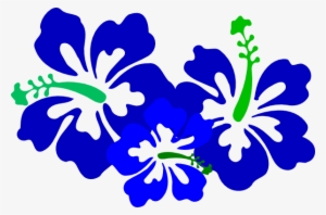 Hibiscus Blue Shades Svg Clip Arts 600 X 396 Px #344050
