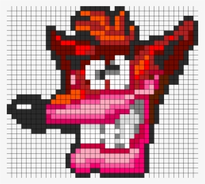Crash Bandicoot Extra Life Perler Bead Pattern / Bead - Crash Bandicoot Life Icon #344203