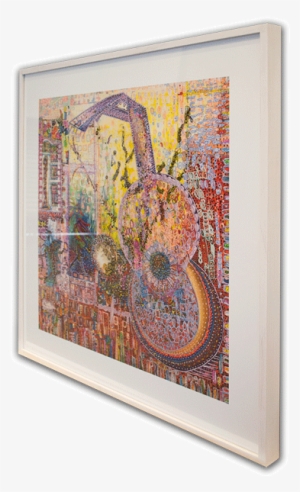 The Print Is Placed Behind A Thick Framing Glass And - Motif #344370