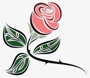 Free Clipart Of A Pink Rose - Blue Roses Transparent Background #344486
