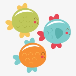 Cute Fish Set Svg Cutting File Free Svg Cuts Cute Svg - Cute Fish Clipart Png #344586