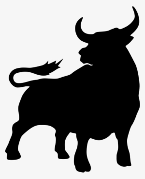 Services 0011 Agressive-bull - Bull Silhouette Logo #344870
