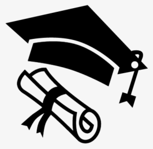 Graduation Hat And Diploma Vector - Gorro De Graduacion Dibujo #345548