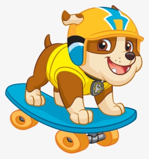 Download Free Printable Clipart And Coloring Pages - Rubble Paw Patrol Skate #345573