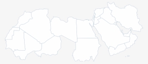 Wec In The Middle East & North Africa - Mena Region Map Vector #345935