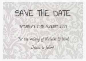 Luxury Save The Date Cards - Calligraphy #346185