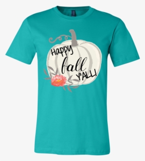 Happy Fall Y'all Watercolor Pumpkin Soft Tee Shirt #346846